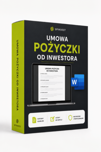 Umowa pożyczki od inwestora