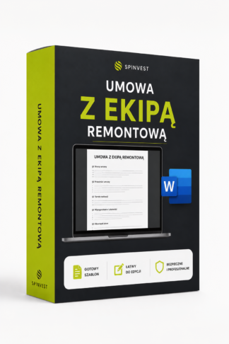 Umowa z ekipą remontową